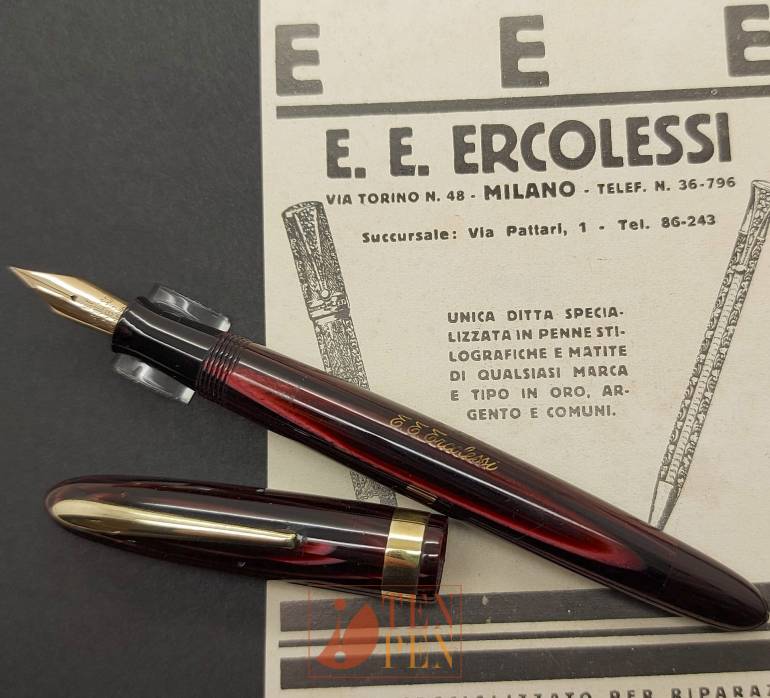 ERCOLESSI red arco celluloid | Tenpen - By Letizia Iacopini